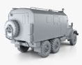 ZiL 131 Army Box Truck 1966 Modello 3D