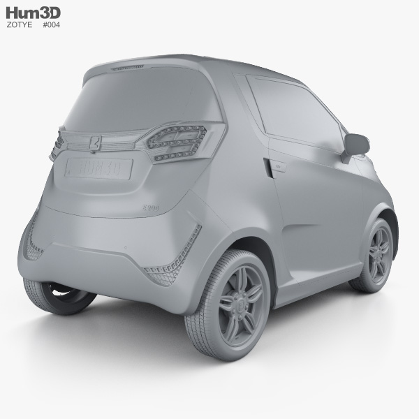 Zotye E200 2018 3D model - Vehicles on Hum3D