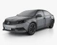 Zotye Z500 Turbo 2020 Modèle 3d wire render