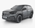 Zotye T500 2021 3d model wire render