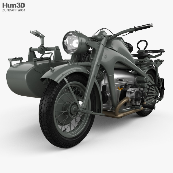 Zundapp KS750 1944 3Dモデル